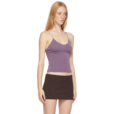 Shop Maryam Nassir Zadeh Ssense Exclusive Purple Panorama Tank Top In Lilac