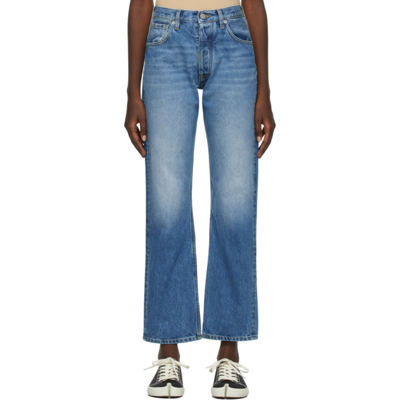 Shop Maison Margiela Blue Straight-leg Jeans In 966 Levi's Wash