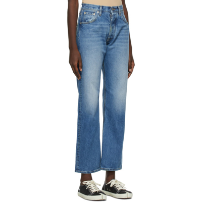 Shop Maison Margiela Blue Straight-leg Jeans In 966 Levi's Wash