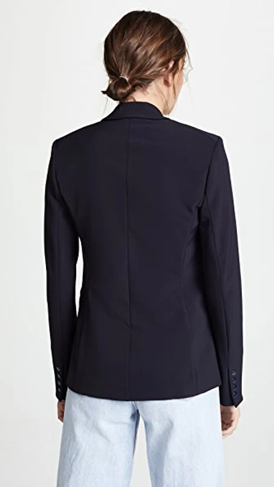 Veronica Beard Bi-stretch Scuba Jacket In Navy