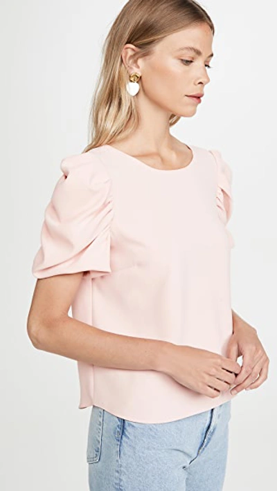 Shop Amanda Uprichard Merris Top In Dusty Rose