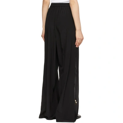 Shop Max Mara Black Silk Boheme Trousers In 007 Black