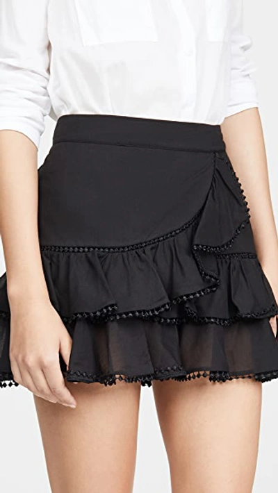 Shop Charo Ruiz Fera Skirt Black