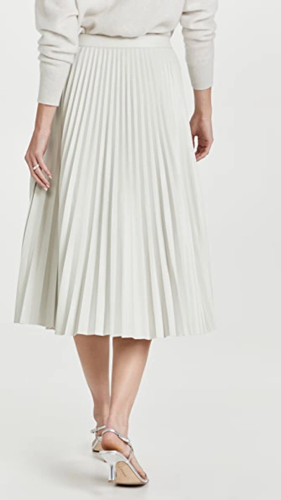 Shop Proenza Schouler White Label Faux Leather Pleated Skirt Off White