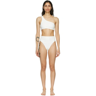 Shop Haight Ssense Exclusive White Crepe Perlin Bikini