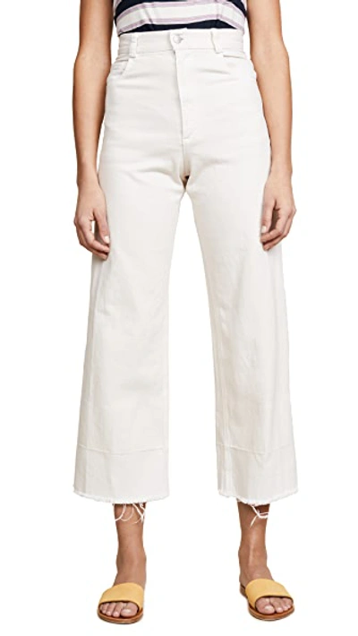 Rachel Comey Legion Cropped Jeans In Dirty White Wash