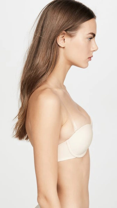 Shop The Natural Seamless Clear Back Bra In Nude
