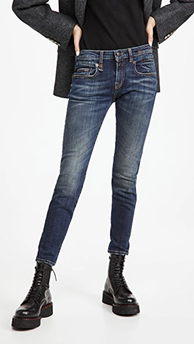 Shop R13 Boy Skinny Jeans Howell Indigo