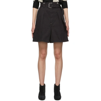 Shop Isabel Marant Black Delilaz Shorts In 01bk Black