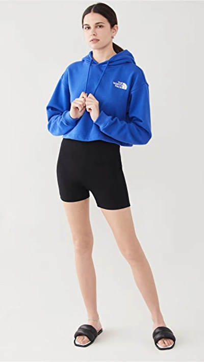 Shop The North Face Crop Po Hoodie In Tnf Blue