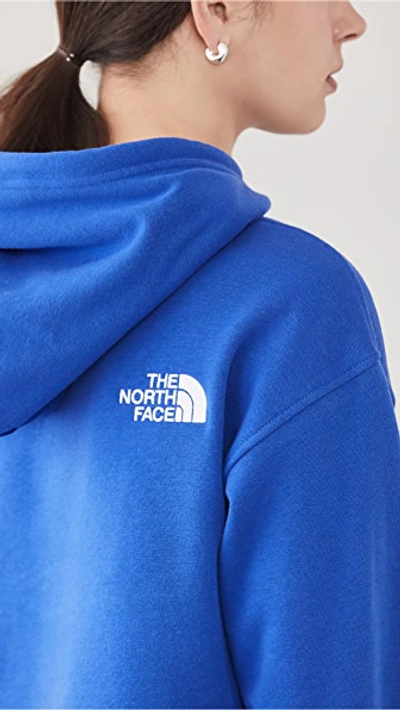 Shop The North Face Crop Po Hoodie In Tnf Blue