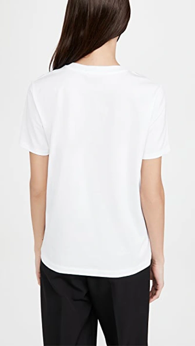 Shop Acne Studios Ellison Face Short Sleeve Shirt In Optic White