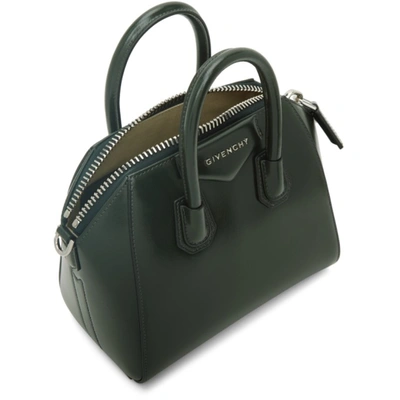 Givenchy Green Mini Antigona Top Handle Bag In 311 Green Forest | ModeSens