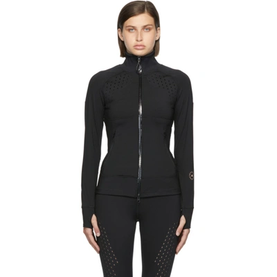Adidas By Stella Mccartney Truepurpose Perforated Stretch-jersey And Mesh  Jacket In Black | ModeSens