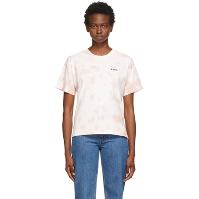 Shop Apc Pink Cassie T-shirt In Faa Pink