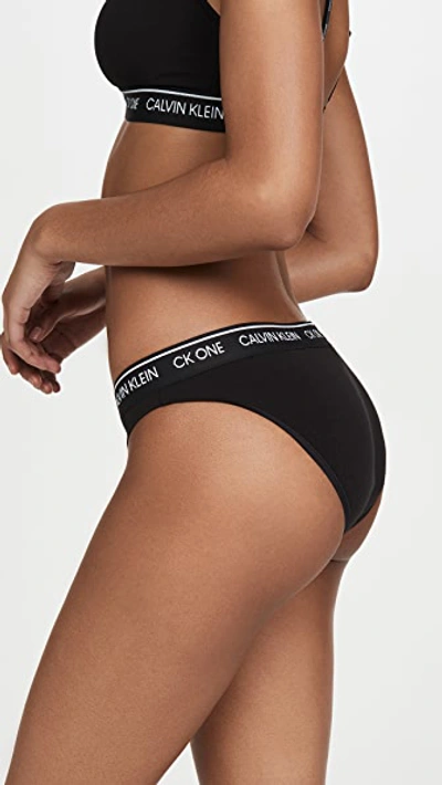Shop Calvin Klein Underwear One Cotton Bikini Panty In Black
