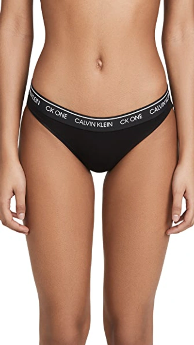 Shop Calvin Klein Underwear One Cotton Bikini Panty In Black