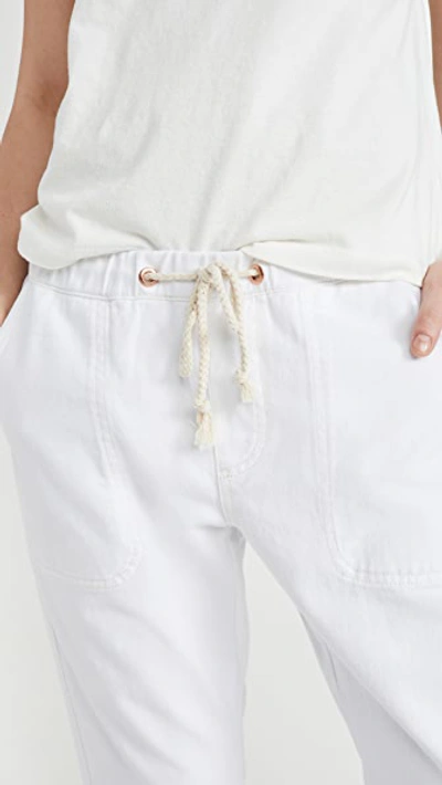 Shop One Teaspoon Shabbies Drawstring Boyfriend Jeans In White Beauty