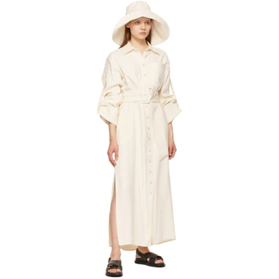 Shop Anna Quan Beige Marcella Dress In Holiday