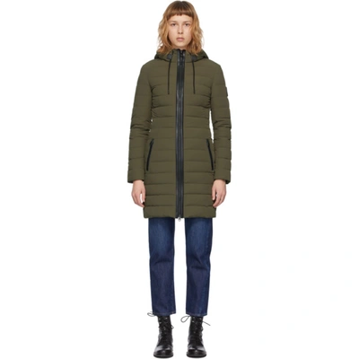 Shop Mackage Ssense Exclusive Khaki Down Calna Coat In Army