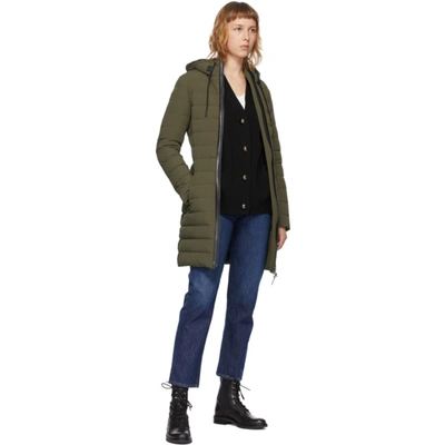 Shop Mackage Ssense Exclusive Khaki Down Calna Coat In Army