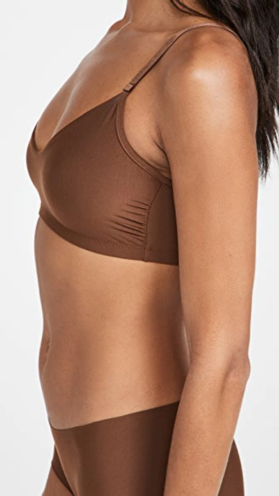 Commando Butter Wire-free Bralette In Cinnamon