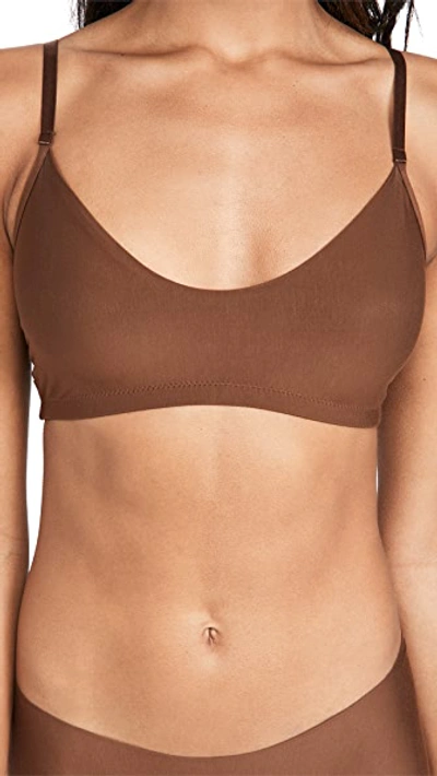 Commando Butter Wire-free Bralette In Cinnamon