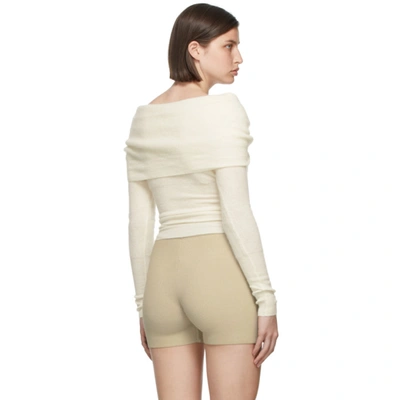 Shop Jacquemus Off-white La Montagne 'la Maille Ascua' Sweater In 110 Off-whi