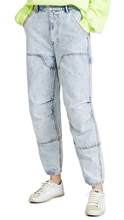 Shop Alexander Wang Double Front Carpenter Jeans