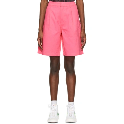 Shop Stussy Pink Lee Baggy Shorts