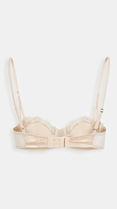 Kiki De Montparnasse Lace Inset Balconette Bra In Champagne