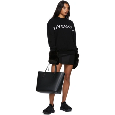 Shop Givenchy Black Cashmere 4g Sweater In 004 Black/white
