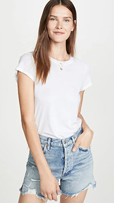 Shop Splendid Abbie Crew Tee White