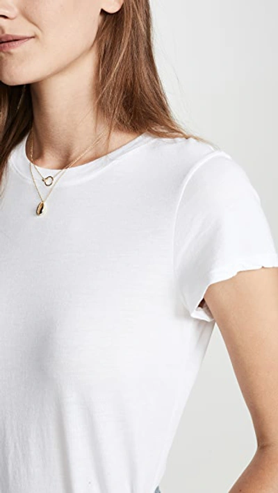Splendid Recycled Blend Crewneck T-shirt In White