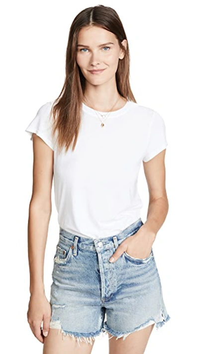 Splendid Recycled Blend Crewneck T-shirt In White