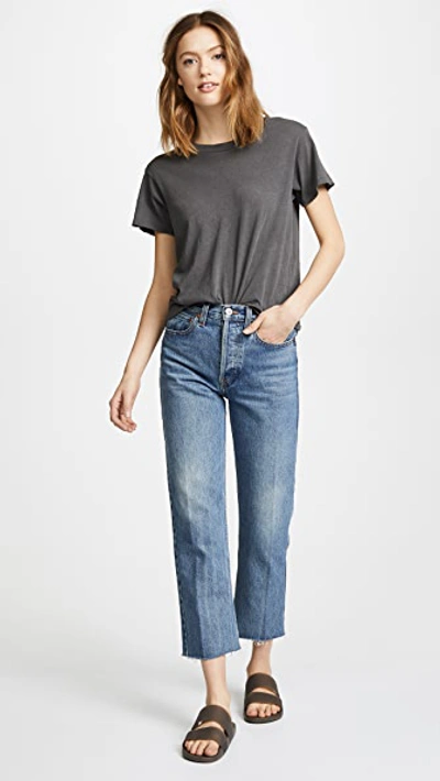 The Great The Slim Tee Washed Black In Washed Black