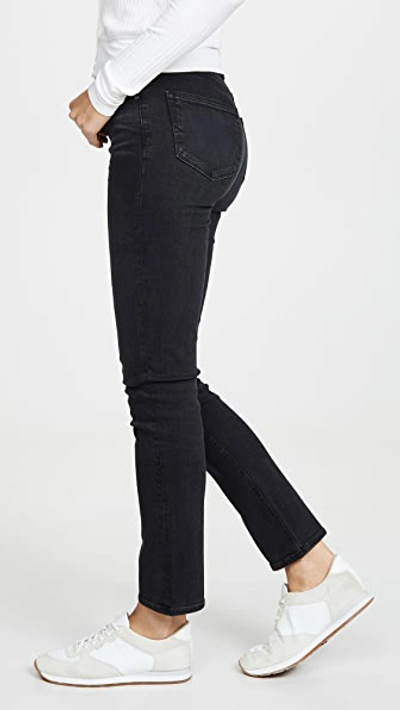 Shop Paige Sarah Slim Jeans In Black Willow