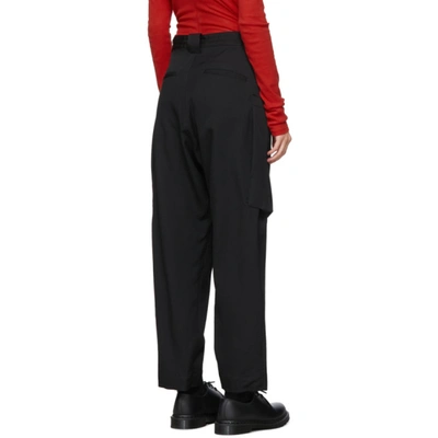 Shop Yohji Yamamoto Black Gore Big Pocket Trousers In 1 Black