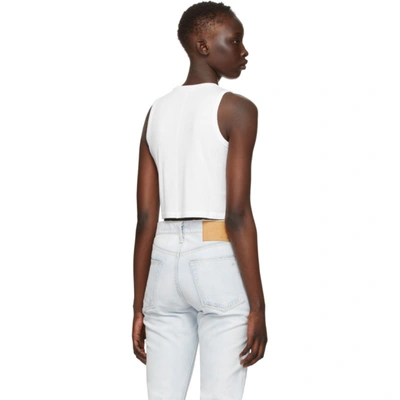 Shop Rag & Bone White 'the Knit Rib' Cropped Tank Top