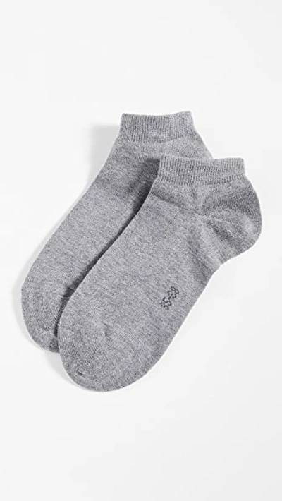 Shop Falke Family Short Ankle Socks In Grey