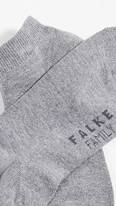 Shop Falke Family Short Ankle Socks In Grey