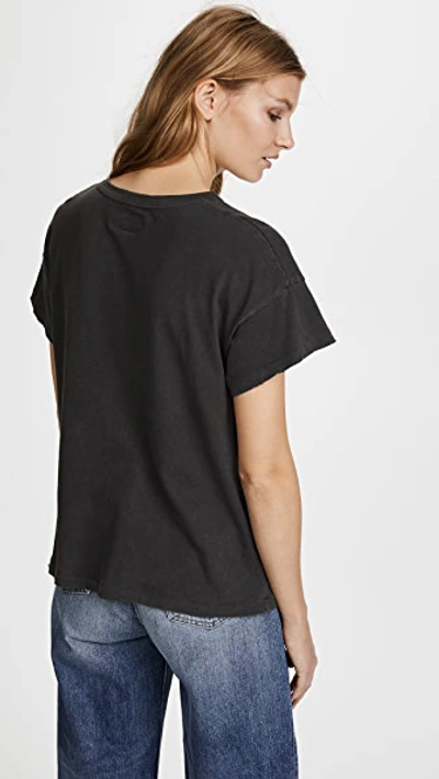Shop The Great The Boxy Crew Tee In Washed Black