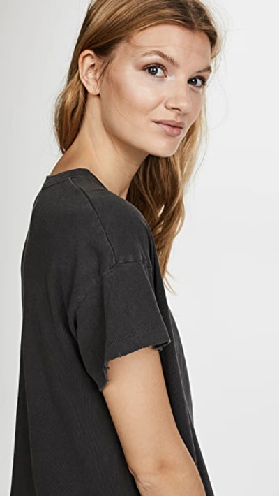 Shop The Great The Boxy Crew Tee In Washed Black