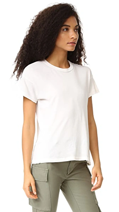 The Great The Boxy Crew Tee In Washed White