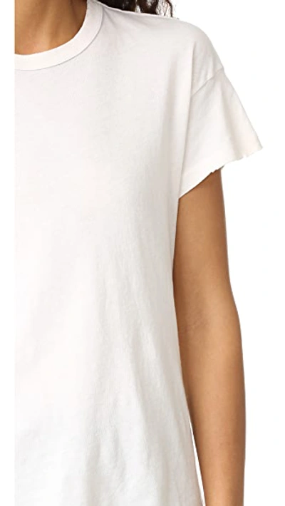 The Great The Boxy Crew Tee In Washed White