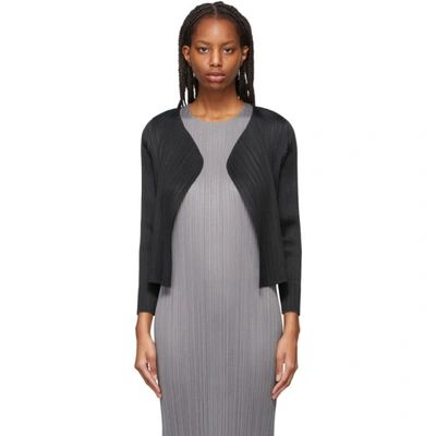Shop Issey Miyake Black Monthly Colors February Cardigan In 15-black