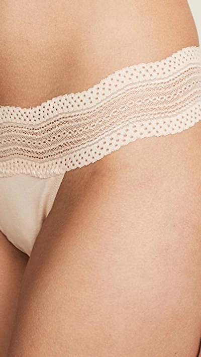 Cosabella Dolce Lace Thong In Blush