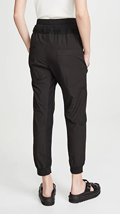 Shop Bassike Utility Cotton Pants In Black