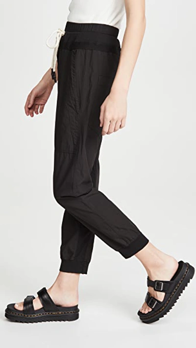 Shop Bassike Utility Cotton Pants In Black