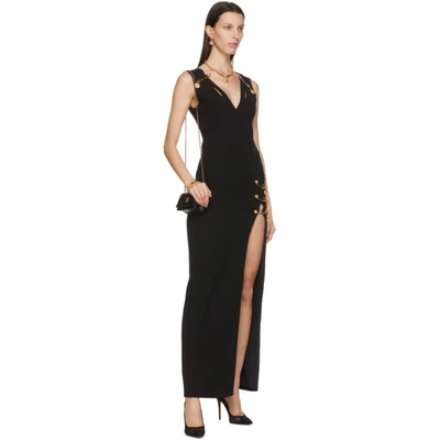 Shop Versace Black Medusa Pin Dress In A1008